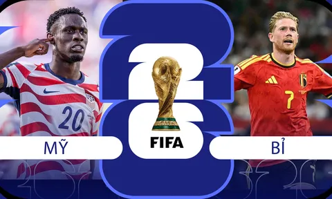 Nhận định bóng đá, dự đoán tỷ số Mỹ vs Bỉ, 7h ngày 7/7 - vòng 1/8 World Cup 2026: Balogun làm lu mờ De Bruyne?