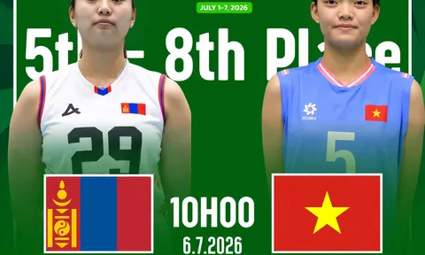 TRỰC TIẾP bóng chuyền nữ Việt Nam vs Mông Cổ hôm nay 6/7 - Link xem bóng chuyền U18 nữ châu Á 2026