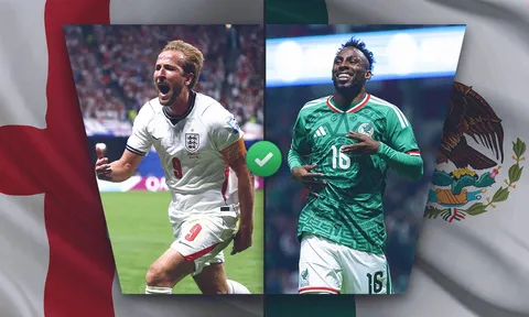 Trực tiếp bóng đá Anh vs Mexico, 7h ngày 6/7 - Link xem trực tiếp World Cup 2026 trên VTV6 FULL HD