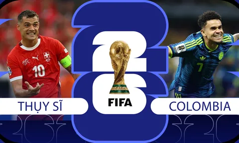Nhận định bóng đá, dự đoán tỷ số Thụy Sĩ vs Colombia, 3h ngày 8/7 - World Cup 2026: Luis Diaz đối đầu Xhaka
