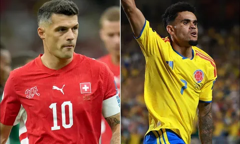 Kết quả bóng đá Thụy Sĩ vs Colombia - World Cup 2026: Luis Diaz rực sáng, Granit Xhaka gây thất vọng