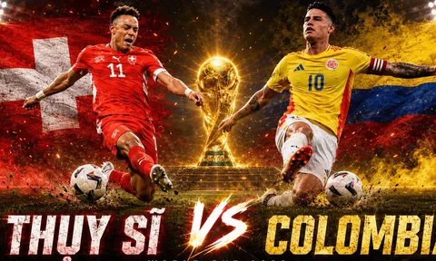 Link xem TRỰC TIẾP bóng đá Thụy Sĩ vs Colombia 03h00 ngày 8/7 - VTV6, VTV3 trực tiếp World Cup 2026