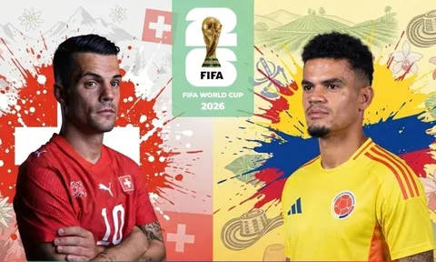 Trực tiếp bóng đá Thụy Sĩ vs Colombia, 3h ngày 8/7 - Link xem trực tiếp World Cup 2026 trên VTV6 HD