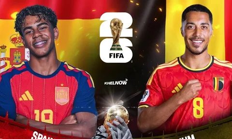 Lịch sử đối đầu Tây Ban Nha vs Bỉ - Nhận định bóng đá Tứ kết World Cup 2026: Bò tót áp đảo Quỷ đỏ