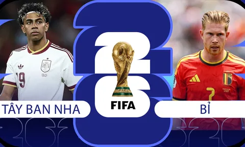 Nhận định bóng đá, dự đoán tỷ số Tây Ban Nha vs Bỉ, 2h ngày 11/7 -Tứ kết World Cup 2026: Yamal 'đại chiến' Bruyne