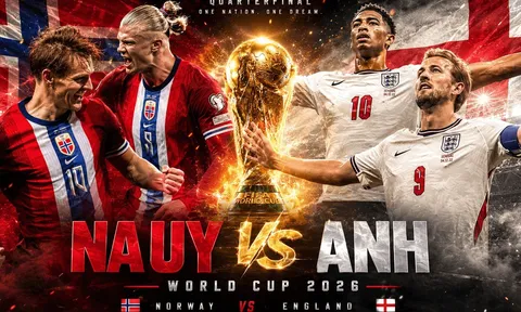 VTV trực tiếp bóng đá Na Uy vs Anh - Link xem trực tiếp World Cup 2026 hôm nay 12/7 trên VTV3