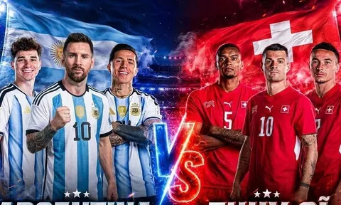 Kết quả bóng đá Argentina vs Thụy Sĩ hôm nay 12/7 - Tứ kết World Cup 2026: Siêu phẩm xuất hiện, thẻ đỏ tai hại