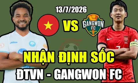 Dự đoán tỷ số ĐT Việt Nam vs Gangwon FC, 14h ngày 13/7 - Nhận định giao hữu bóng đá Việt Nam