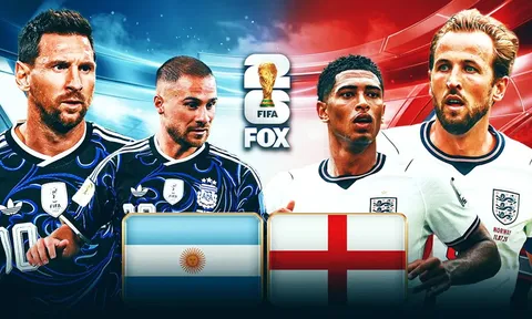 Dự đoán tỷ số Anh vs Argentina, 2h ngày 16/7 - Nhận định bóng đá World Cup 2026