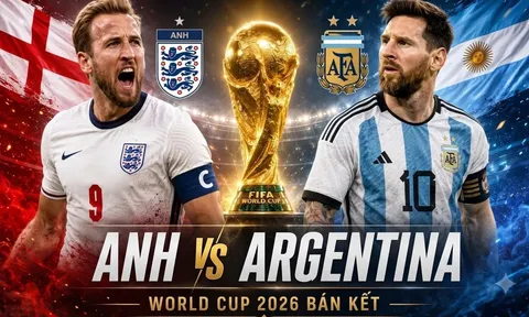 Dự đoán kết quả, tỷ số Anh vs Argentina - World Cup 2026: Siêu máy tính nhận định bóng đá hôm nay 15/7