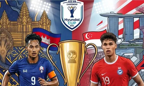 Kết quả, tỷ số Campuchia vs Singapore hôm nay 24/7 - AFF Cup 2026: ĐT Việt Nam nhận 'cảnh báo'
