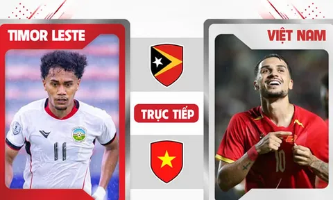 Trực tiếp bóng đá Việt Nam vs Timor Leste, 20h30 ngày 24/7 - Link xem trực tiếp AFF Cup 2026 FULL HD