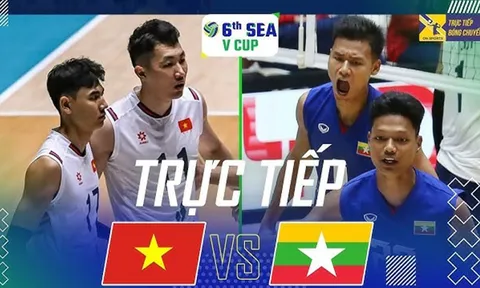 Xem TRỰC TIẾP bóng chuyền Việt Nam đấu Myanmar ở đâu, kênh nào? Link xem bóng chuyền SEA V.Cup 2026