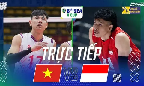 Xem TRỰC TIẾP bóng chuyền Việt Nam đấu Indonesia - SEA V.Cup 2026 ở đâu, kênh nào? VTV có phát sóng