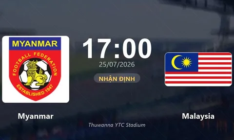 VTV6, VTVGo TRỰC TIẾP bóng đá Myanmar vs Malaysia hôm nay 25/7 - Link xem trực tiếp AFF Cup 2026 mới nhất