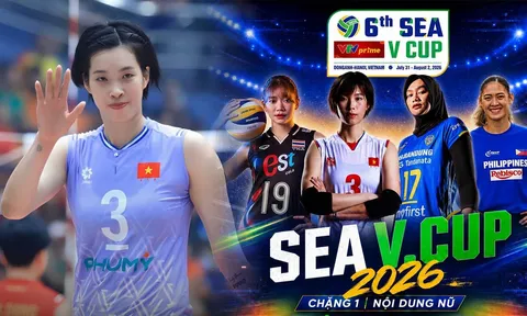Xem TRỰC TIẾP bóng chuyền nữ SEA V.Cup 2026 ở đâu, kênh nào? Link xem tuyển bóng chuyền nữ Việt Nam