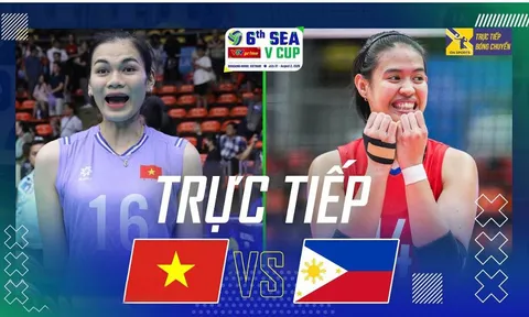 Xem trực tiếp bóng chuyền nữ Việt Nam vs Philippines ở đâu, kênh nào? Link xem SEA V.Cup 2026 mới nhất