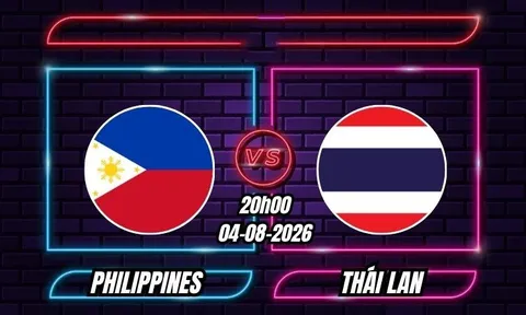 VTV6, VTVGo TRỰC TIẾP bóng đá Philippines vs Thái Lan hôm nay 4/8 - Link xem trực tiếp AFF Cup 2026 mới nhất