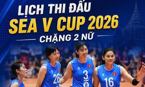 Lịch thi đấu bóng chuyền SEA V.Cup 2026 hôm nay 7/8 - Link xem trực tiếp tuyển Việt Nam vs Indonesia