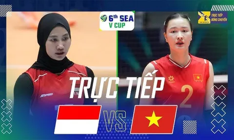 Xem trực tiếp bóng chuyền nữ Việt Nam vs Indonesia ở đâu, kênh nào? Link xem SEA V.Cup 2026 mới nhất