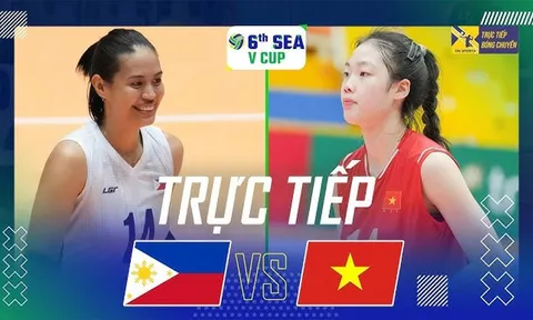 Xem trực tiếp bóng chuyền nữ Việt Nam vs Philippines ở đâu, kênh nào? Link xem SEA V.Cup 2026 mới nhất