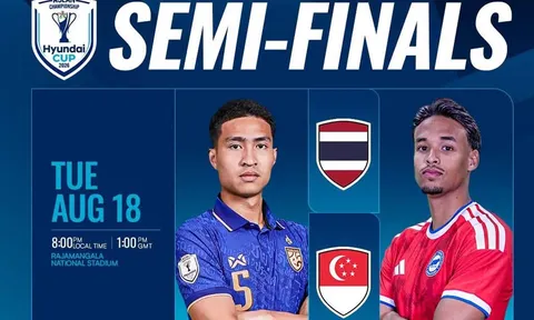 Dự đoán tỷ số ĐT Thái Lan vs ĐT Singapore - Bán kết AFF Cup 2026: CĐV Đông Nam Á chỉ thẳng kết quả