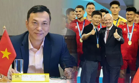 Sếp lớn VFF làm điều 'đặc biệt' với chủ tịch FIFA, gửi gắm thông điệp với bóng đá Việt Nam
