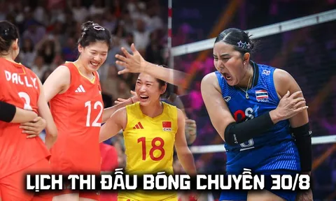 Lịch thi đấu bóng chuyền hôm nay 30/8: Trung Quốc đại chiến Thái Lan tại chung kết châu Á lúc mấy giờ?