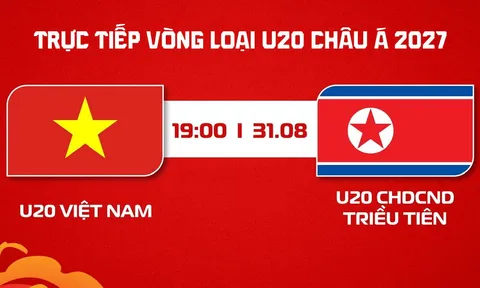 Xem trực tiếp bóng đá U20 Việt Nam vs U20 Triều Tiên ở đâu, kênh nào? TV360 trực tiếp VL U20 châu Á 2027