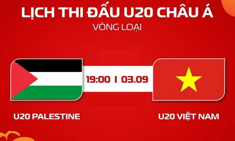 Xem trực tiếp bóng đá U20 Việt Nam vs U20 Palestine ở đâu, kênh nào? TV360 trực tiếp VL U20 châu Á 2027