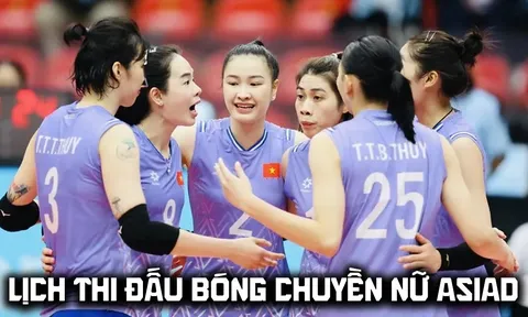 Lịch thi đấu bóng chuyền nữ ASIAD 2026 mới nhất - Lịch trực tiếp tuyển nữ Việt Nam vs Qatar