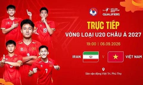 Link xem trực tiếp bóng đá Việt Nam vs Iran 19h00 ngày 6/9 - VTV trực tiếp vòng loại U20 châu Á?