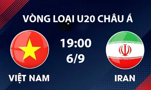 TV360 TRỰC TIẾP bóng đá hôm nay 6/9 - Link xem trực U20 Việt Nam vs U20 Iran tại VL U20 châu Á