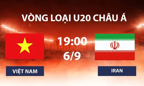 VTV6, VTV5 TRỰC TIẾP bóng đá U20 Việt Nam vs U20 Iran hôm nay 6/9 - Link xem trực tiếp VL U20 châu Á 2027 mới nhất