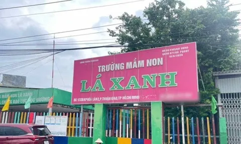 Sau vụ bảo mẫu bắn thun vào chân trẻ, Trường mầm non Lá Xanh có động thái mới