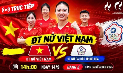 Kết quả bóng đá Việt Nam vs Đài Loan - ASIAD 2026: Cập nhật link xem trực tiếp Việt Nam vs Đài Loan