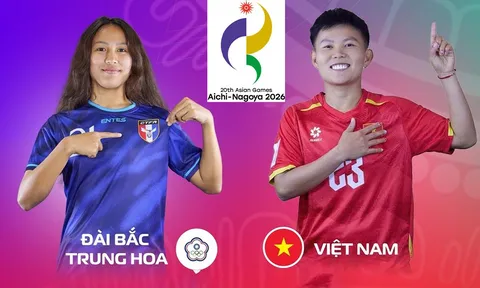 Xem TRỰC TIẾP bóng đá đá Việt Nam vs Đài Loan ở đâu, kênh nào? VTV có trực tiếp bóng đá ASIAD 2026?