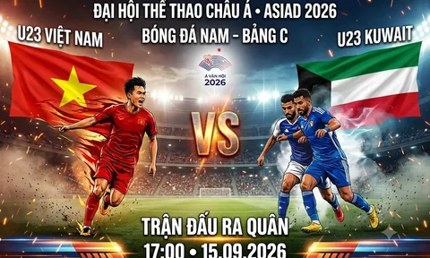 Thống kê đối đầu U23 Việt Nam vs U23 Kuwait - Nhận định bóng đá nam ASIAD 2026 hôm nay 15/9