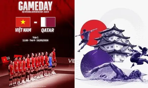 Lịch thi đấu bóng chuyền nữ ASIAD 2026 mới nhất 16/9: Tuyển nữ Việt Nam đại chiến Qatar trận ra quân