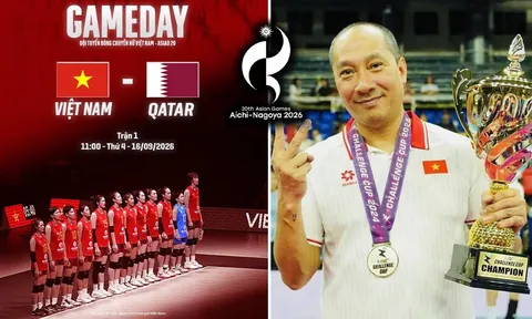 Link xem trực tiếp bóng chuyền nữ Việt Nam vs Qatar 11h ngày 16/9 - VTV trực tiếp ASIAD 2026 hôm nay