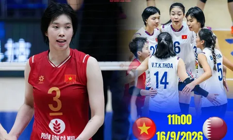 TRỰC TIẾP bóng chuyền nữ Việt Nam vs Qatar hôm nay 16/9- Link xem bóng chuyền ASIAD 2026