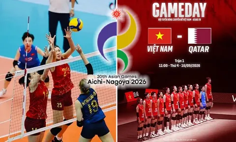 VTV trực tiếp bóng chuyền nữ ASIAD 2026 - Link xem trực tiếp bóng chuyền Việt Nam vs Qatar hôm nay 16/9