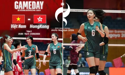 VTV6 Trực tiếp bóng chuyền nữ Việt Nam vs Hong Kong - Link xem trực tiếp bóng chuyền ASIAD 2026 hôm nay
