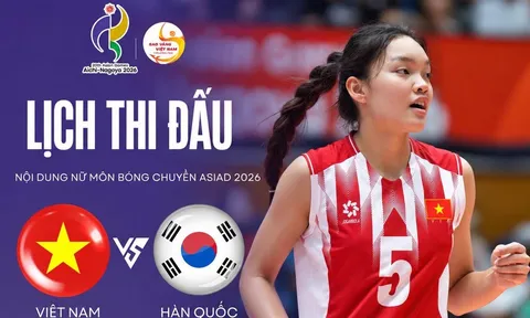 VTV TRỰC TIẾP bóng chuyền nữ ASIAD 2026 - Link xem trực tiếp bóng chuyền nữ Việt Nam vs Hàn Quốc
