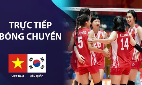 VTV7, VTVGo TRỰC TIẾP bóng chuyền nữ Việt Nam vs Hàn Quốc hôm nay 18/9 - Link xem bóng chuyền nữ ASIAD 2026