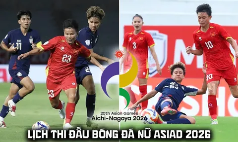 Lịch thi đấu bóng đá nữ ASIAD 2026 mới nhất 19/9: ĐT Việt Nam quyết thắng Thái Lan, lách qua cửa hẹp