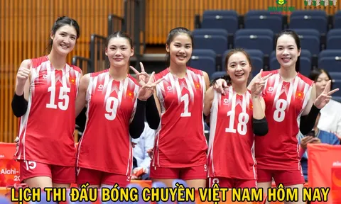 Lịch thi đấu bóng chuyền Việt Nam hôm nay 21/9: Tuyển nữ Việt Nam đại chiến Indonesia ở ASIAD 2026