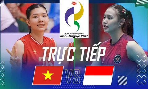 Link xem TRỰC TIẾP bóng chuyền nữ Việt Nam đấu Indonesia hôm nay 21/9 - VTV6 Trực tiếp bóng chuyền nữ ASIAD 2026
