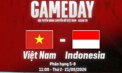 Xem trực tiếp bóng chuyền nữ Việt Nam vs Indonesia ở đâu, kênh nào? Link trực tiếp ASIAD 2026 hôm nay