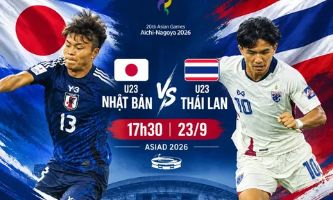 VTV trực tiếp bóng đá U23 Nhật Bản vs U23 Thái Lan - Link xem trực tiếp ASIAD 2026 trên VTV6 và VTVGo
